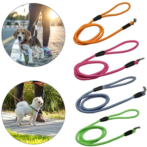 Walbest Nylon Dog Leashes 4FT Rope Pet DogLeash Dog Traction Rope Leashes Dog Walking Training Lead for Small Medium Large Dogs