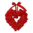thumbnail image 2 of YWIYIUD 16 inch Valentine's Day Spring Floral Wreath ,Floral Wreath Decorations,Valentine's Day Door Decoration Hanging Welcome Sign Rabbit Wreath Kit Spring Wreath, Home Door Wall Hanging Decor, 2 of 4