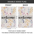 thumbnail image 4 of Spring Summer Multicolored Flower Leaves Garden Flag 12.5x18 Inch Double Side for Outdoor Courtyard Garden Decor Flowers Welcome Holiday Flag for Outside Decoration, 4 of 4