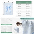 thumbnail image 6 of Cute Bow Tie Up Curtains 45 Inches Long, Kitchen Window Curtains Over Sink, Blue Bowknot Minimalist Solid Color Small Window Curtains Shade Balloon Curtains Valances for Bedroom/Cafe 34"x45", 6 of 8