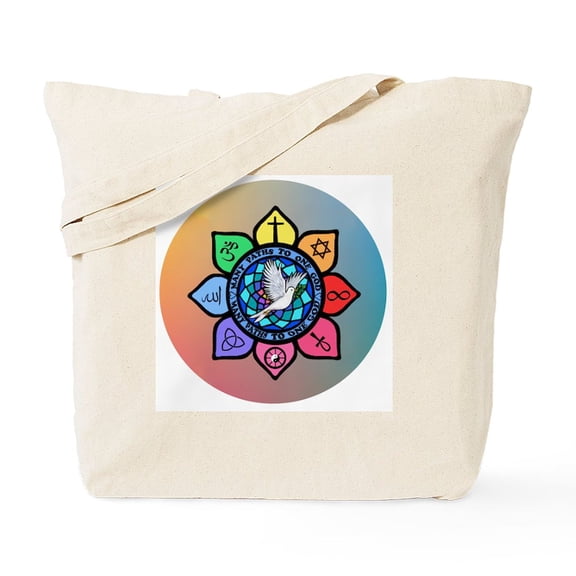 CafePress - Many Paths To One God Tote Bag - Unisex Canvas Tote Bag, Beige, 1-Piece