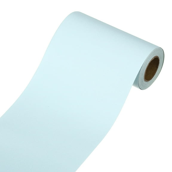 Wallpaper Border, Peel and Stick Wallpaper Borders, 3.9" x 196" Self Adhesive Mirror Frame Trim for Bedroom, Light Blue