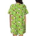 thumbnail image 3 of Bingfone Guinea Pigs Print Pajamas Sets for Women Soft Short-Sleeved Pjs with Lounge Shorts Two Piece Sleepwear, 3 of 8