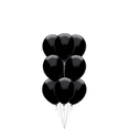 Way To Celebrate 12" Black Latex Balloons, 15 Count
