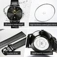 thumbnail image 6 of OLEVS Watches for Men Ultra Thin Large Face Fashion Casual Day Watch Mens Black Leather Band Watch Japan Quartz Reloj Mens Watch. Gifts for Men, 6 of 9