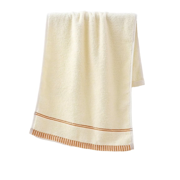 Leodye 1PCS Soft Cotton Towel Large Size Lightweight Quick Dry Highly Absorbent for Shower Beach Home Hotel -29.13x14.56in