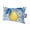 Yellow, variant on Lemon Blue Leaves Outdoor Pillows for Chaise Lounge Chair Beach Headrest Pillow Set of 2 Waterproof Lumbar Pillows with Insert&Adjustable Strap Summer Fruits Blue Floral Pattern Pool Pillow 12"x20"