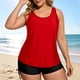 thumbnail image 5 of Traje de Baño de Corte Alto para las Mujeres Traje de Baño de Cintura Alta para las Mujeres Moda Color Sólido con Cojín de Pecho sin Soporte de Acero Traje de Baño Dividido con Cordón Suelto, 5 of 6