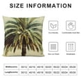 thumbnail image 6 of JRXY Tropical Zipper Throw Pillow Covers Banana Tree Vintage Botanical Artistic Pattern Retro Beige Green Comfortable Washable Soft Couch Bedroom Apartment Cushion Covers Set of 2  White, 6 of 6