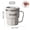 B Style White, variant on 12oz Double Wall Insulated Stainless Steel Coffee Mug with Handle