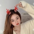 thumbnail image 5 of Accesorios para el cabello navideños, pinzas para el cabello con astas navideñas, adornos para el cabello con astas, pinzas para el cabello navideñas, materiales de la mejor calidad, 5 of 5