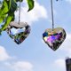 thumbnail image 4 of 2 piezas de corazón para ventana, balcón, cocina, jardín, corazón transparente, cristal de caoba, atrapasueños, lámpara colgante para ventana Sailing Electrónica, 4 of 5