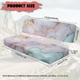 thumbnail image 7 of FKELYI Marble Pink Gold Print Anti-Dust Mule Bench Seat Cover Backrest Cover UTV ATV Accessories Breathable Powersports Seats Covers Washable UTV Interior Decor, 7 of 7
