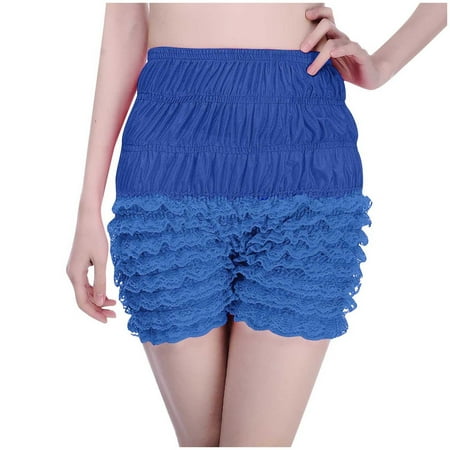 YANHAIGONG Summer Savings! Women Pants Summer Shorts Pants for Women 2024 Women s Fashion Lace Leggings Sexy Multi-layer Lace Causal Bloomers Pants