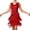 Red, variant on Womens Dresses Vintage Tassel 1920s Flapper Fringe Mini Dress Sleeveless V Neck Sequin Dance Dress for Women Retro Gatsby Cocktail Dresses L