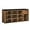 Rustic Brown + Brown, variant on VASAGLE Particleboard Storage Bench with Cushion and Drawer, Rustic Brown, One Piece