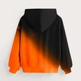 thumbnail image 6 of CYRBOKO Boys Hooded Sweatshirts, Casual Athletic Long Sleeve Gradient Pullover Tops Orange Size 11-12 T, 6 of 7