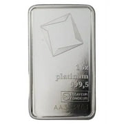 1 oz Platinum Valcambi Bar w/ Assay Card