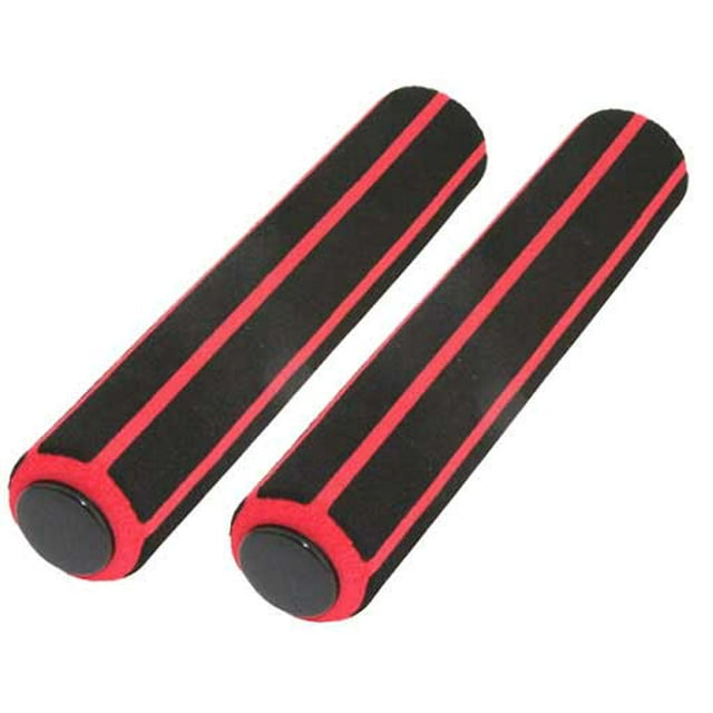 Track Bike Foam Grips 180 mm Black/Red. Bike grips, bicycle grips, lowrider grips, beach cruiser