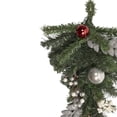 thumbnail image 4 of Northlight 20" Pre-lit Decorated Green Pine Artificial Teardrop Christmas Swag, Cool White LED, 4 of 4