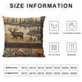 thumbnail image 5 of JEUXUS  Rustic Bear Pillow Covers Country Deer Pillow Covers Indoor and Outdoor Throw Pillow Covers Decorative for Couch/Bed/Living Room, 5 of 5