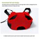thumbnail image 2 of Mochila de viaje para mascotas, diseño con la cabeza hacia afuera, transpirable, bolsa de transporte frontal para cachorros, bolsa de senderismo para mascotas, M, rayas de color, 2 of 3