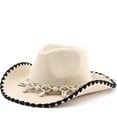 thumbnail image 4 of Sun Hats for Men Retro Jazz Hats, Retro Western Cowboy Hats, 4 of 4