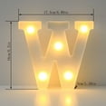 thumbnail image 3 of MORESEC under $5 LED Alphabet Letters, LED Alphabet Letter Lights, Glow in the Dark Plastic Letters, Wall Hanging Standing Letter Decor, Party Wedding Decoration Lights, Custom Name Sign Letters, 3 of 3