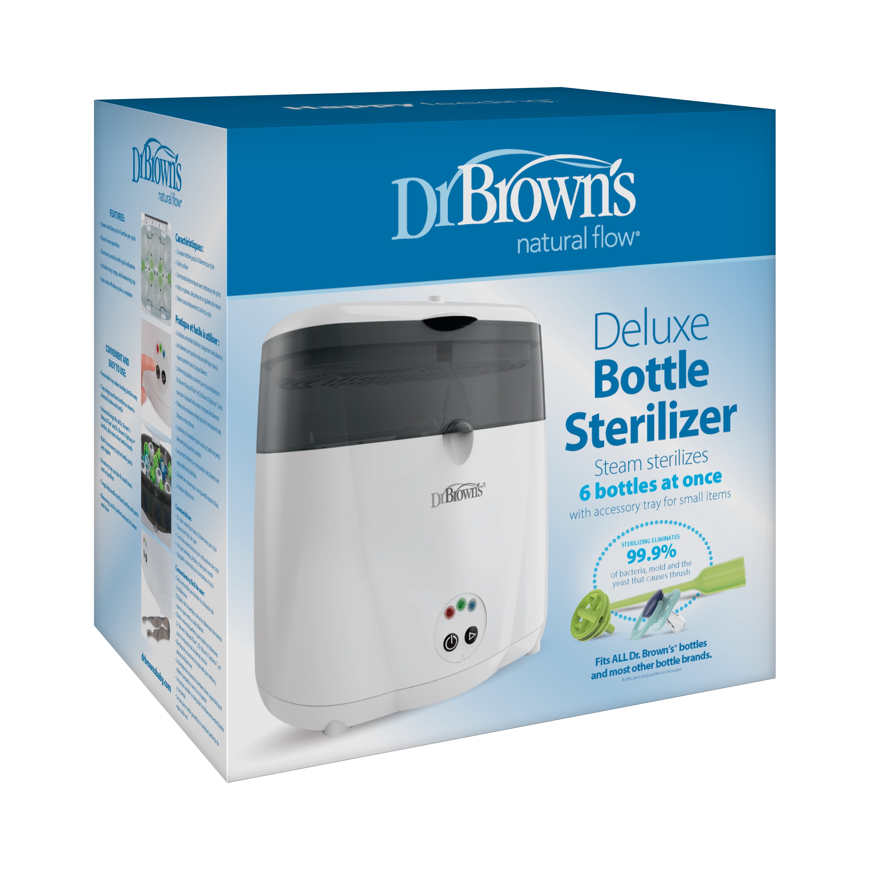 Dr. Brown's Deluxe Electric Steam Bottle Sterilizer, Gray