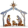 thumbnail image 2 of LED Lighted Nativity Scene Holiday Decoration, Christmas Outdoor Decorations with Light Xmas Yard Art Christmas Atmosphere, 2 of 5