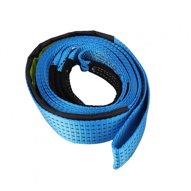 Cergrey Corde de Remorquage Fluorescente de Sangle de Remorquage de Véhicule 5M 8T avec Crochet W / Gants, Corde de Remorquage de Voiture de Course, Sangle de Remorquage de Voiture de Course