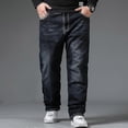 thumbnail image 3 of Jwl-oversized Black Jeans Mens Plus Size Denim Pants Husband Breathable Loose Trousers Men Streetwear Baggy Jeans Casual Pants, 3 of 5