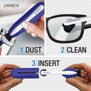 Peeps Replacement Pads - Portable Eyeglass Lens Cleaner Kit - Streak-Free Carbon Microfiber Cleaning Tool for Glasses & Sunglasses - For use with Peeps Lens Cleaner