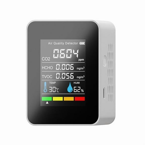 Air Quality Monitor Accurate Tester for CO2 Formaldehyde TVOC Temperature Humidity Multifunctional Air Gas Detector
