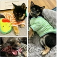 thumbnail image 4 of SUCS 6 Pieces Dog Striped T-Shirt Dog Shirt Breathable Pet Apparel Colorful Puppy Sweatshirt Dog Clothes for Dogs Puppy, 4 of 7