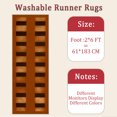 thumbnail image 6 of 2x6 FT Kitchen Runner Rugs Non Skid Washable, Faux Wool Rug Runners for Hallways Bathroom Carpet Runner, Soft Indoor Modern Floor Rug for Entryway Laundry Room, 6 of 11
