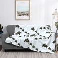 thumbnail image 2 of Fotbe Sea Turtle Manta de Franela con Estampado, Manta Ultrasuave para Cama, Sofá, Auto, Hipoalergénica y Antibolitas-60"x50", 2 of 6