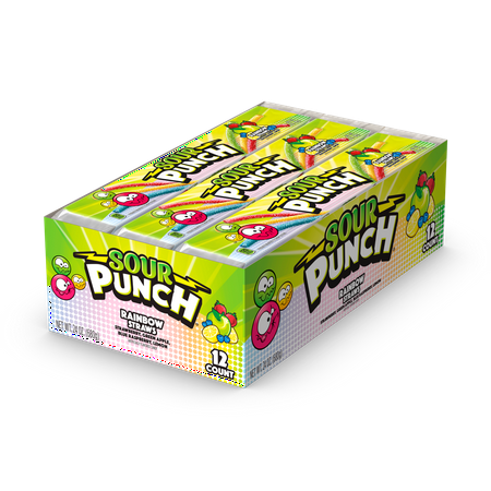 UPC 041364057934 product image for Sour Punch Straws, Rainbow, 2 oz Tray (12ct Caddy) | upcitemdb.com
