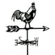 thumbnail image 2 of Veleta de gallo, adorno de gallo, 32cm de ancho, veleta de animales, indicador de dirección del viento para patio, cerca, granja, 2 of 9