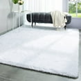 thumbnail image 5 of Homore Cute Fluffy Carpet Soft Washable Area Rugs for Bedroom/ Living Room Decoration, 5' x 8' , White, 5 of 7