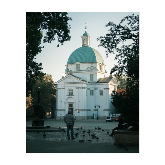 Roman Catholic Church Of St. Casimir, Warsaw - Warsaw Mazowieckie Poland Photography Unframed Wall Art Print 8 x 10 inches