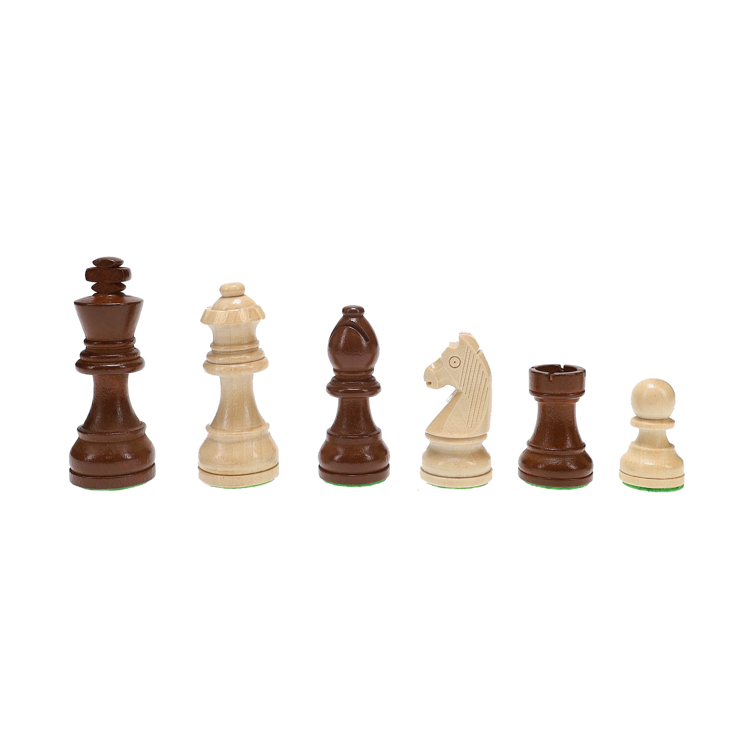 French Staunton Wood Chess & Checkers Set, 15 inch Board with Storage