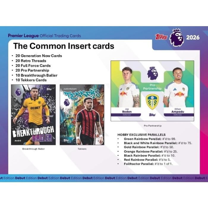 2026 Topps Chrome Premier League Soccer Value Blaster Box
