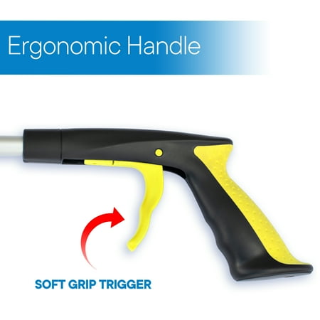 2-Pack 32 Inch and 19 Inch Grabber Reacher with Rotating Jaw - Mobility Aid Reaching Assist Tool