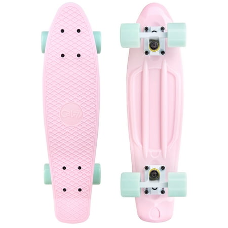 cal 7 complete mini cruiser skateboard, 22 inch plastic in retro design (Best Bearings For Penny Skateboard)