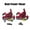 Red A Pair, variant on Line Pulling Hydraulic Disc Brake Calipers Front & Rear ,Comfortable Operation