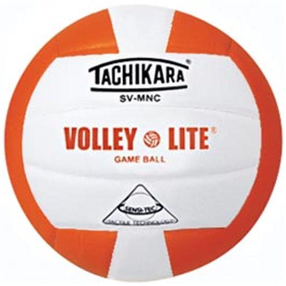 Tachikara SVMNC.ORW Volley-Lite Volleyball - Orange-Blanc