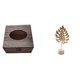 thumbnail image 1 of Estuche de pañuelos de escritorio,Caja de pañuelos faciales de madera estilo retro,Escultura de hoja,Estatua de hoja de metal,escultura de hoja,decoración para el hogar,Figura artística de, 1 of 8