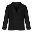 thumbnail image 4 of Fznquz Mens Jacket Black Sport Coats Blazer Fall Winter Suit Casual Men's Coats XXXXXL, 4 of 6