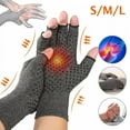thumbnail image 1 of Dnzceghtig Guantes de compresión para artritis para mujeres y hombres, guantes de compresión antideslizantes con dedos abiertos, guantes de terapia médica sin dedos, guantes de túnel carpiano para, 1 of 1